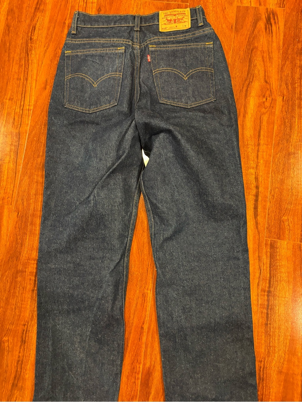 Levi's Dark Blue Straight-Leg Women's Jeans - Picture 2 of 4